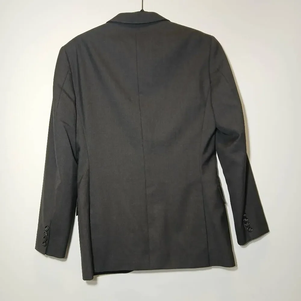 J.crew mens 36s ludlow loro piana fine wool blazer charcoal gray